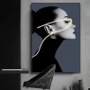Modern light luxury minimalist figure wall paintings, large-sized decorative paintings for modern living rooms, industrial-style super-large floor-to-ceiling wall paintings Specification image